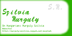 szilvia murguly business card